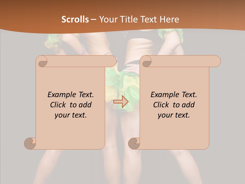 Elegance Graceful Posing PowerPoint Template