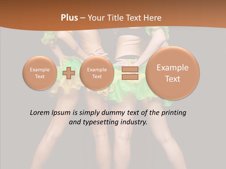 Elegance Graceful Posing PowerPoint Template