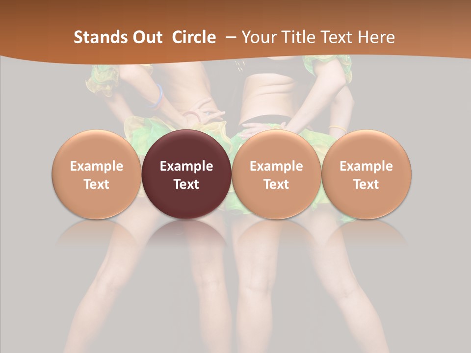 Elegance Graceful Posing PowerPoint Template