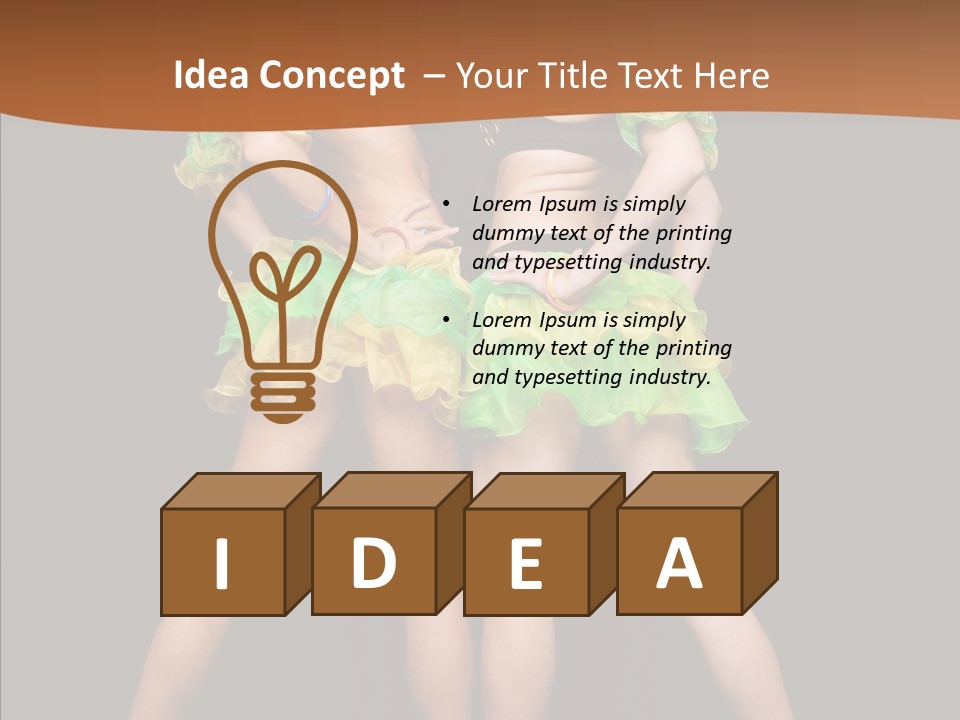 Elegance Graceful Posing PowerPoint Template