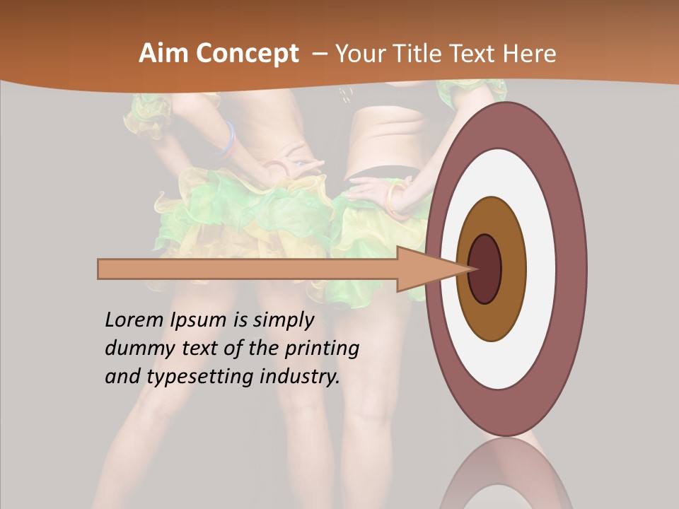 Elegance Graceful Posing PowerPoint Template