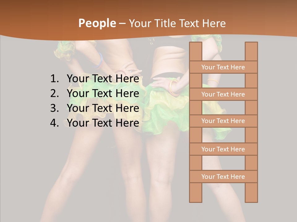 Elegance Graceful Posing PowerPoint Template