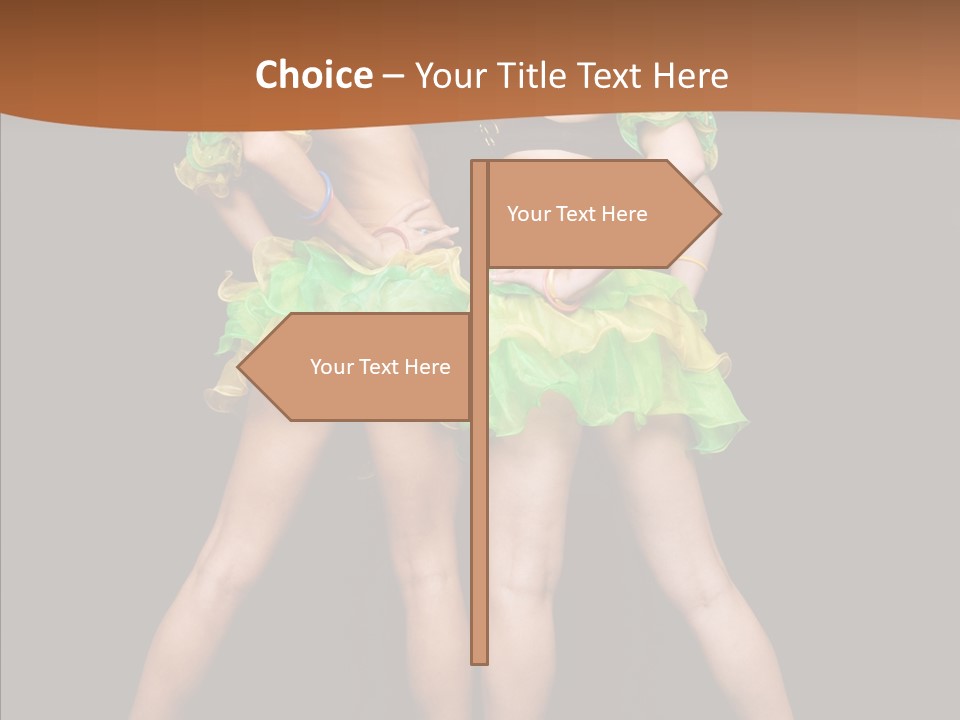 Elegance Graceful Posing PowerPoint Template