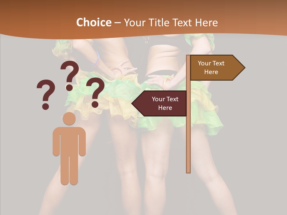 Elegance Graceful Posing PowerPoint Template