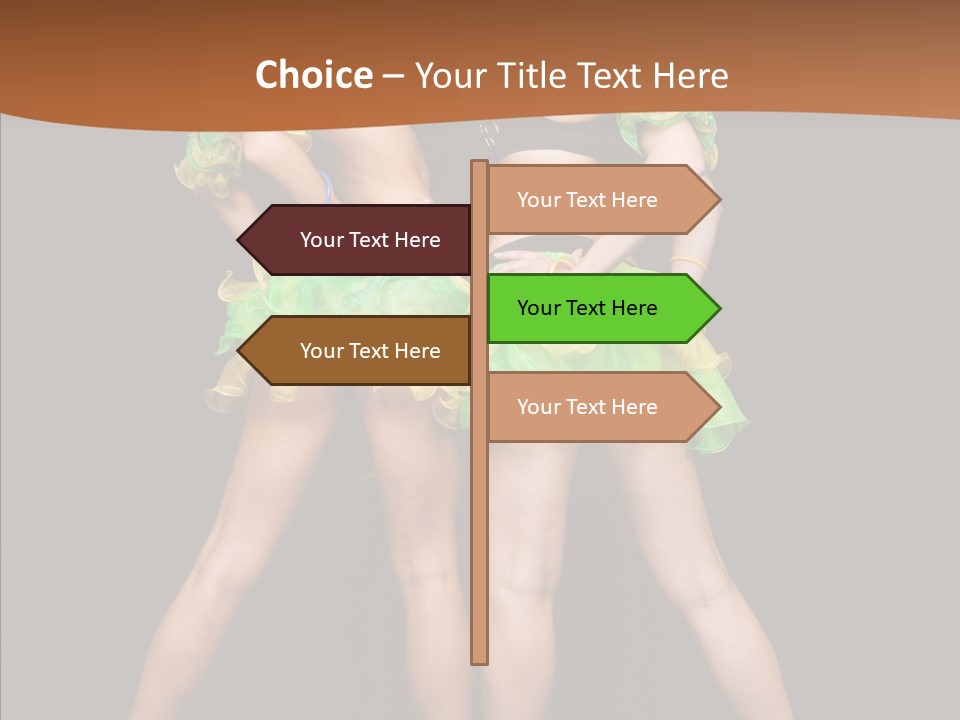 Elegance Graceful Posing PowerPoint Template