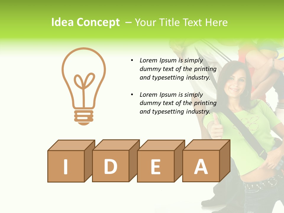 Woman Family Happiness PowerPoint Template