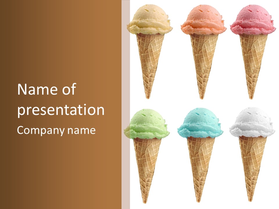 Cone Frio Shake PowerPoint Template