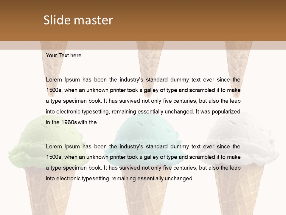 Cone Frio Shake PowerPoint Template