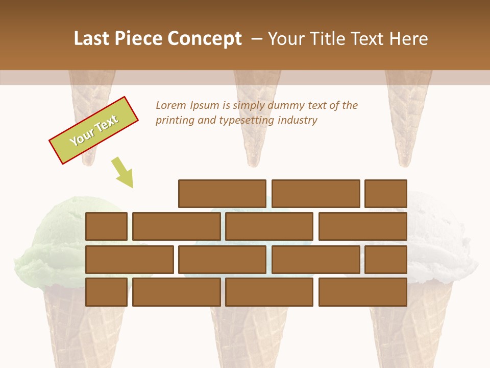 Cone Frio Shake PowerPoint Template