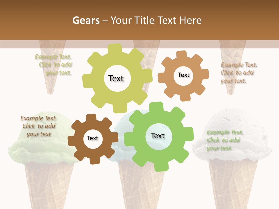 Cone Frio Shake PowerPoint Template