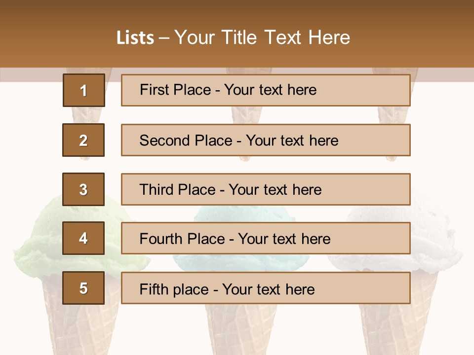 Cone Frio Shake PowerPoint Template