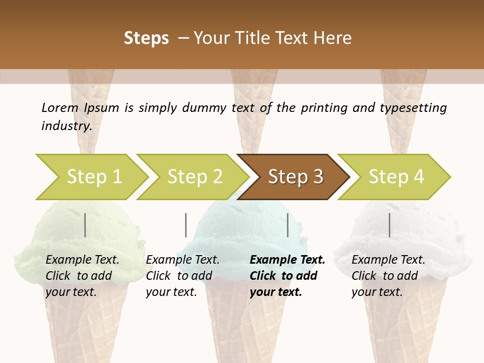 Cone Frio Shake PowerPoint Template