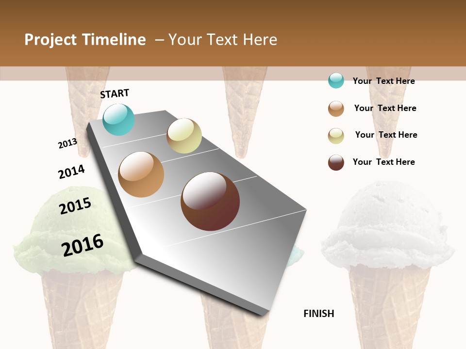 Cone Frio Shake PowerPoint Template