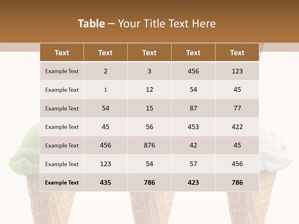 Cone Frio Shake PowerPoint Template