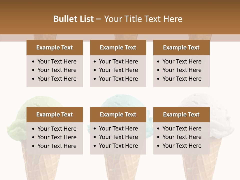 Cone Frio Shake PowerPoint Template