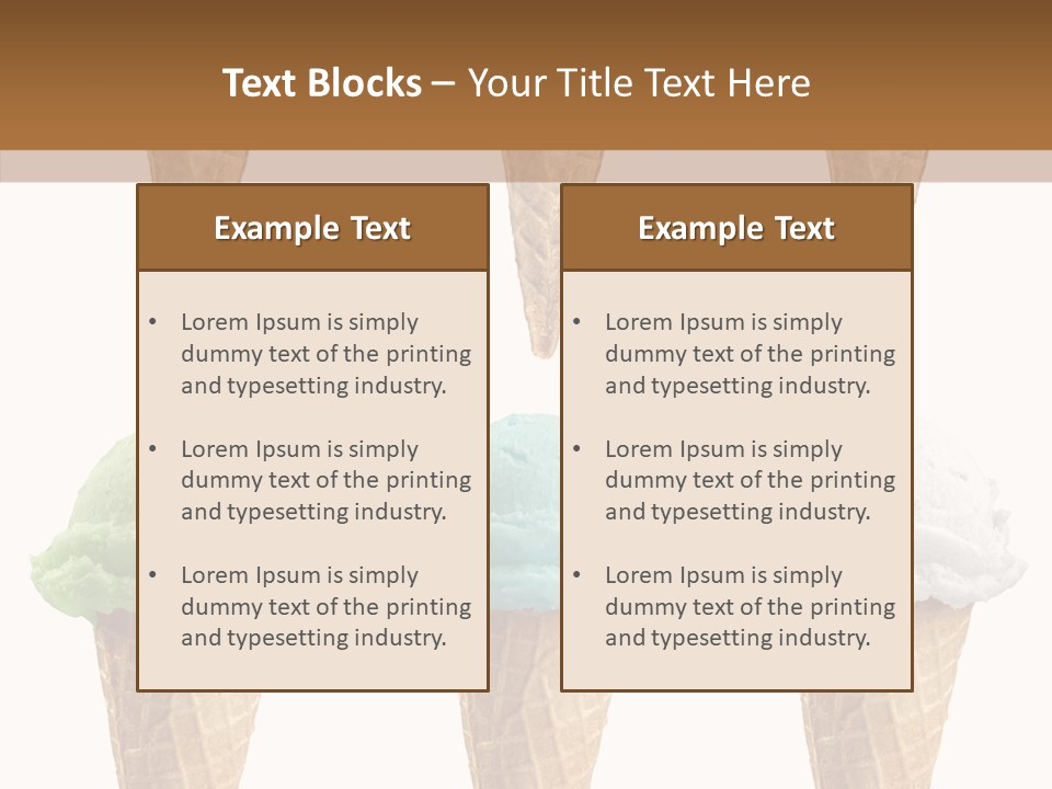 Cone Frio Shake PowerPoint Template