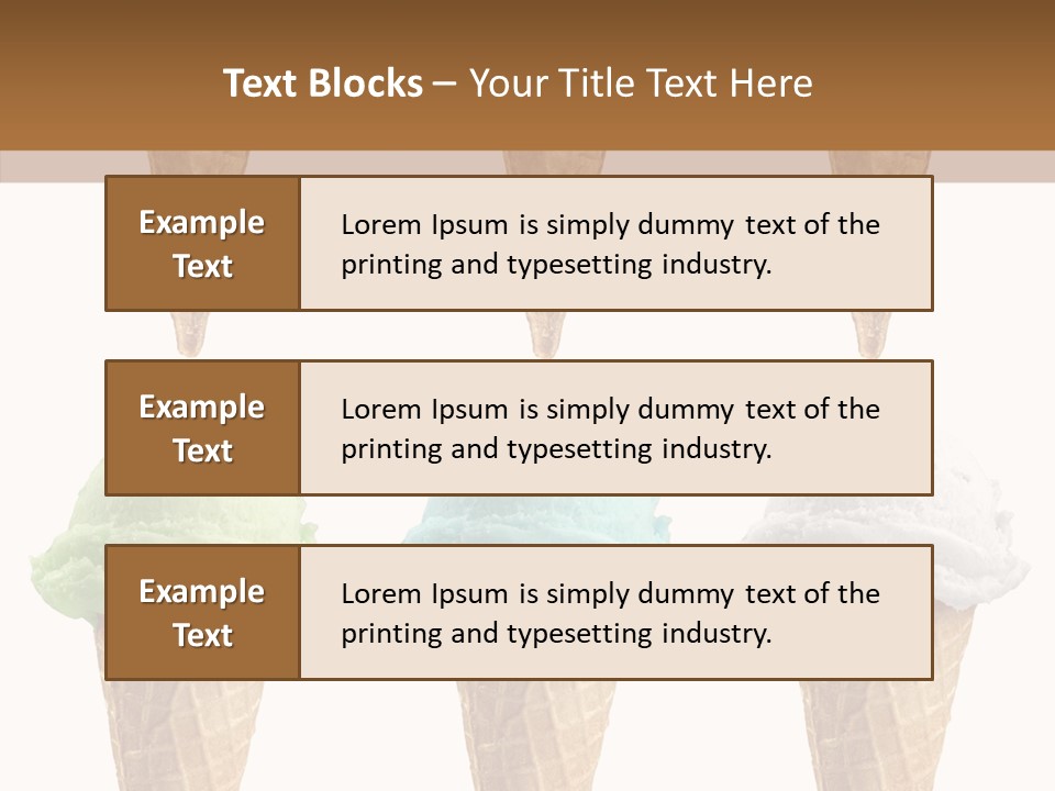Cone Frio Shake PowerPoint Template