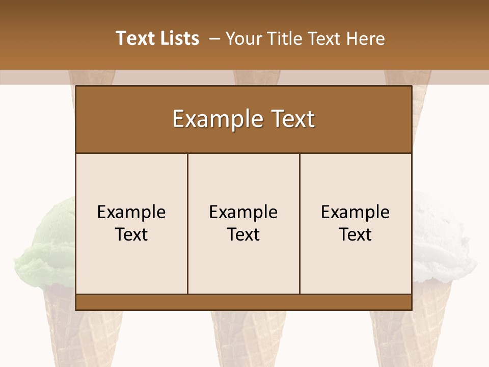 Cone Frio Shake PowerPoint Template
