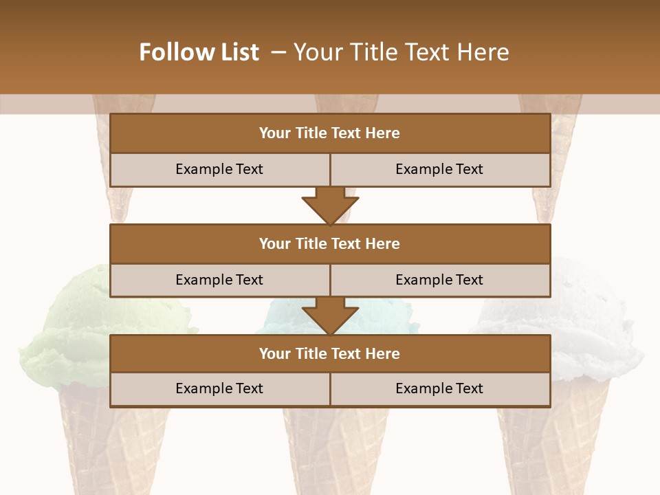 Cone Frio Shake PowerPoint Template
