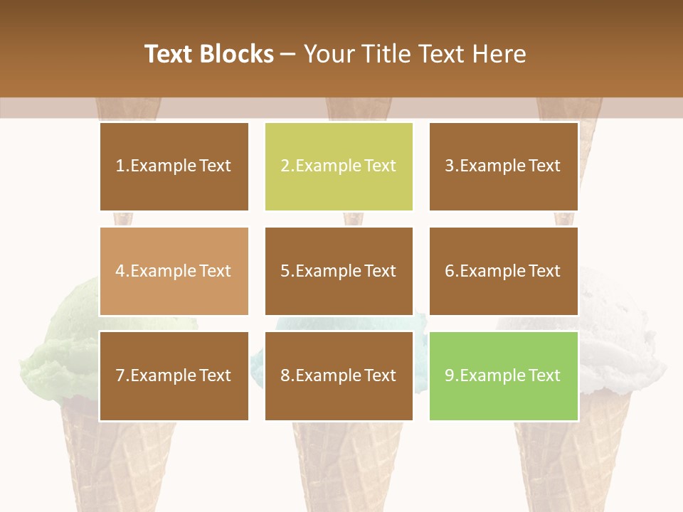 Cone Frio Shake PowerPoint Template