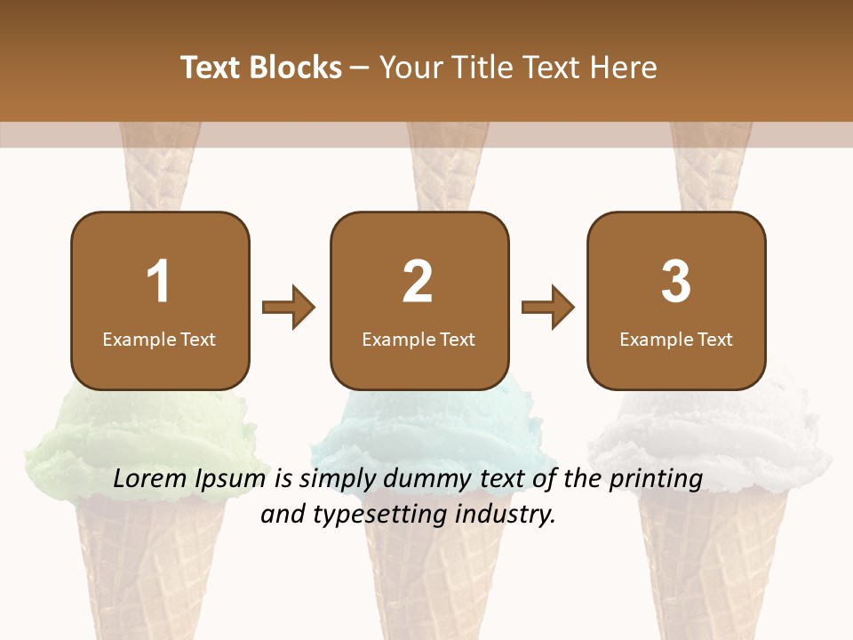 Cone Frio Shake PowerPoint Template