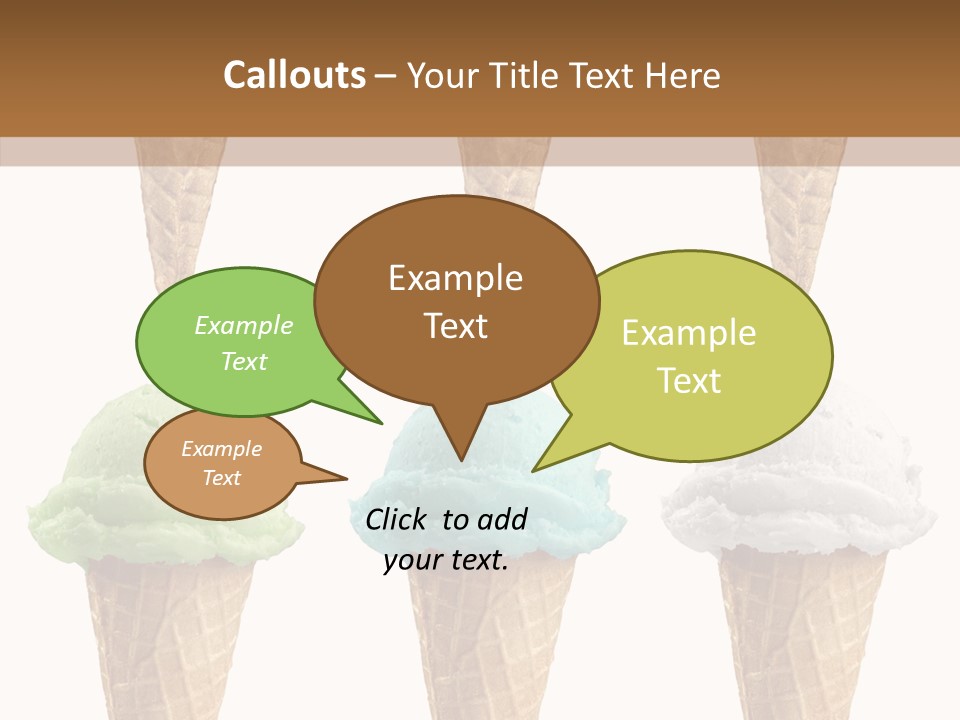 Cone Frio Shake PowerPoint Template