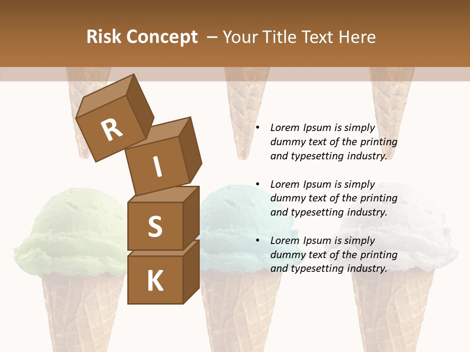 Cone Frio Shake PowerPoint Template