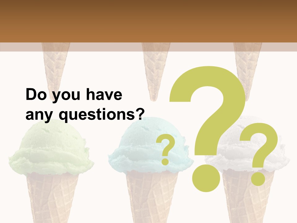 Cone Frio Shake PowerPoint Template