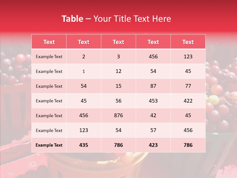 Bushels Many Juicy PowerPoint Template