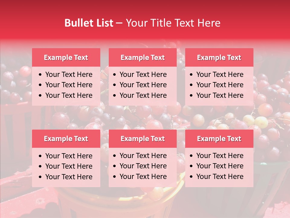 Bushels Many Juicy PowerPoint Template