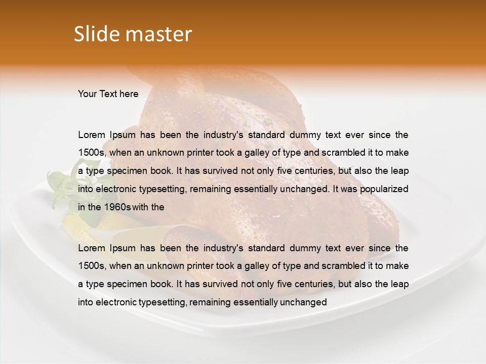 Dish Brown Gastronomy PowerPoint Template