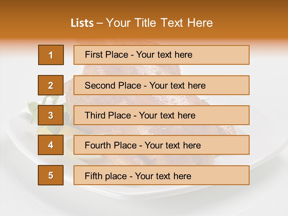 Dish Brown Gastronomy PowerPoint Template