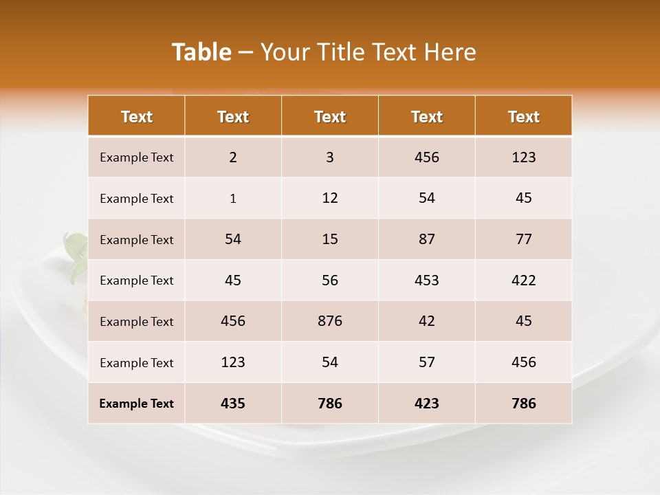 Dish Brown Gastronomy PowerPoint Template