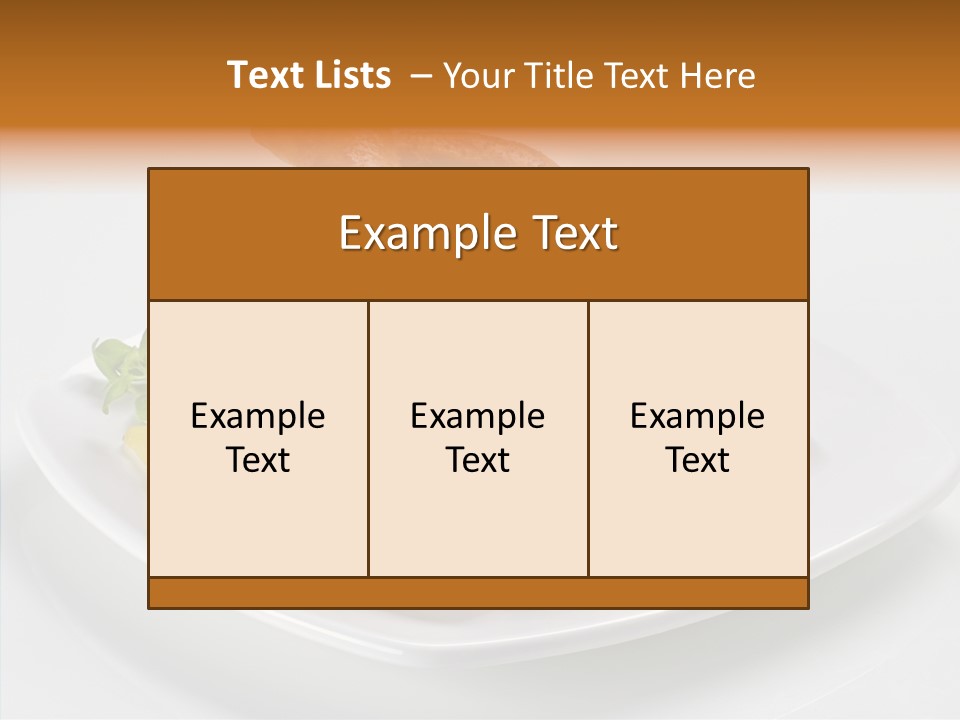 Dish Brown Gastronomy PowerPoint Template