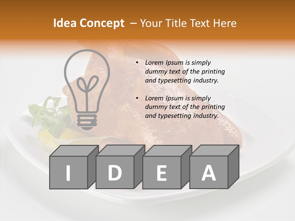 Dish Brown Gastronomy PowerPoint Template