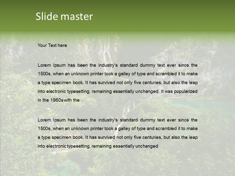 Drop Fresh Trip PowerPoint Template