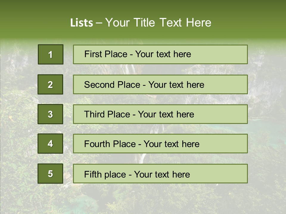 Drop Fresh Trip PowerPoint Template