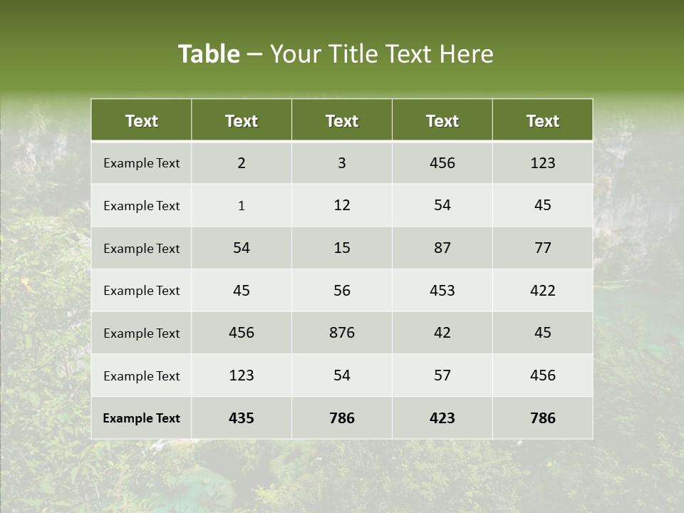 Drop Fresh Trip PowerPoint Template