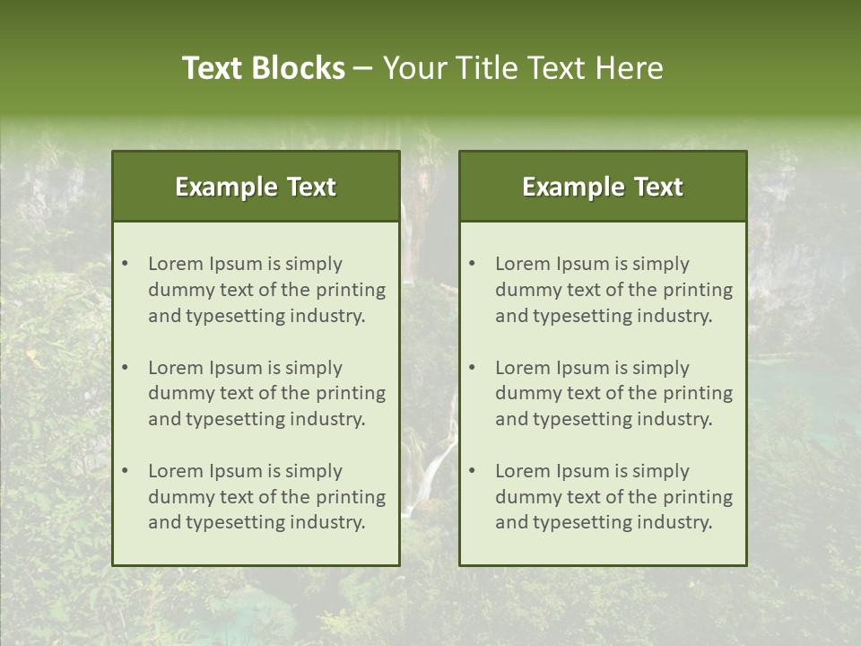 Drop Fresh Trip PowerPoint Template