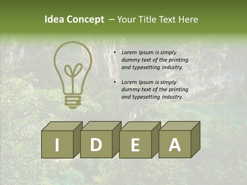 Drop Fresh Trip PowerPoint Template