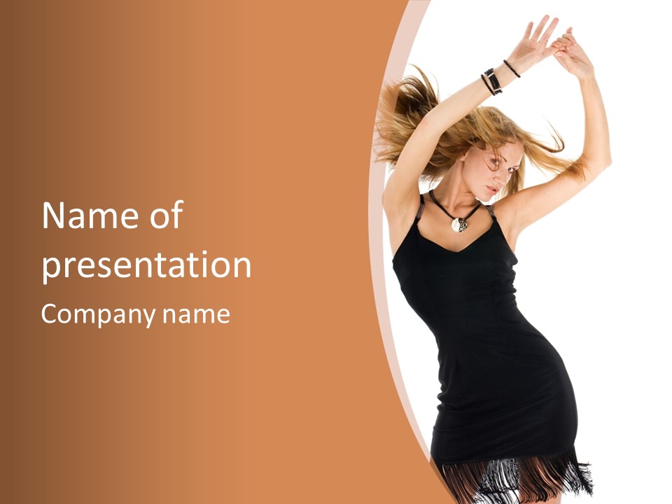 Expression Female Seductive PowerPoint Template