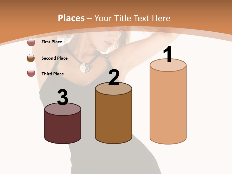 Expression Female Seductive PowerPoint Template