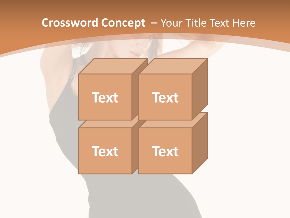 Expression Female Seductive PowerPoint Template