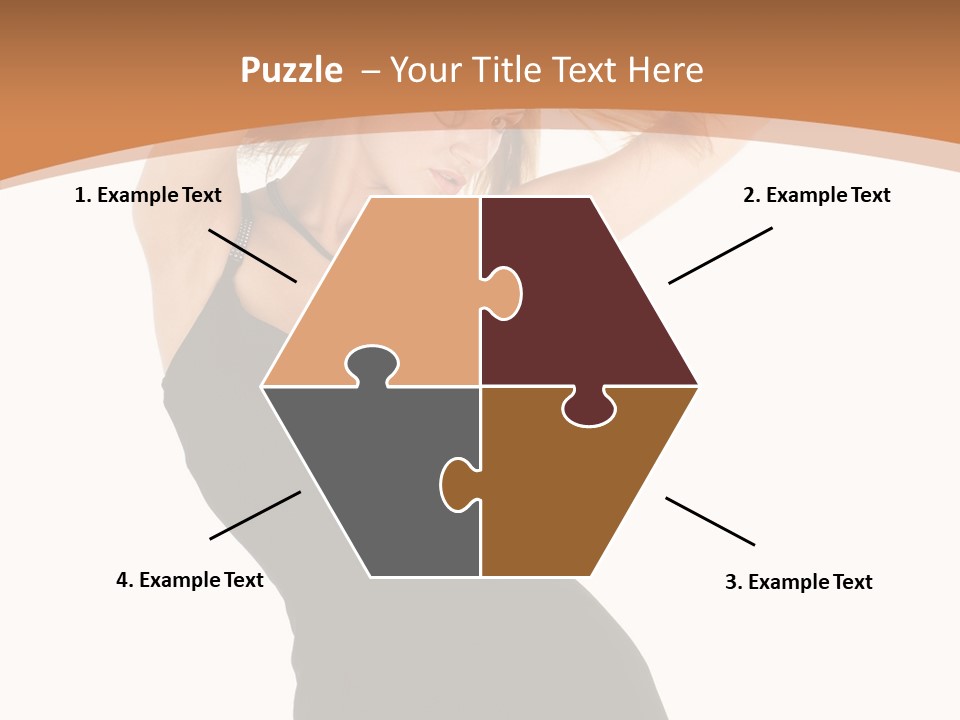 Expression Female Seductive PowerPoint Template