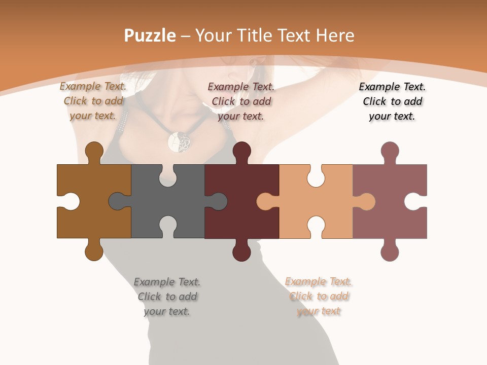 Expression Female Seductive PowerPoint Template