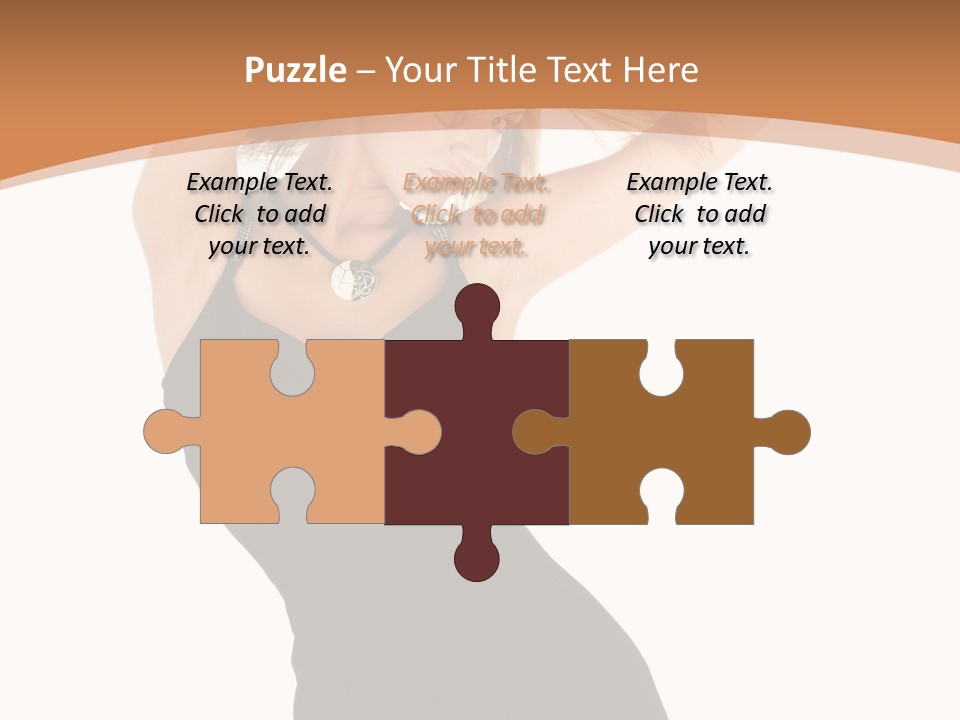 Expression Female Seductive PowerPoint Template