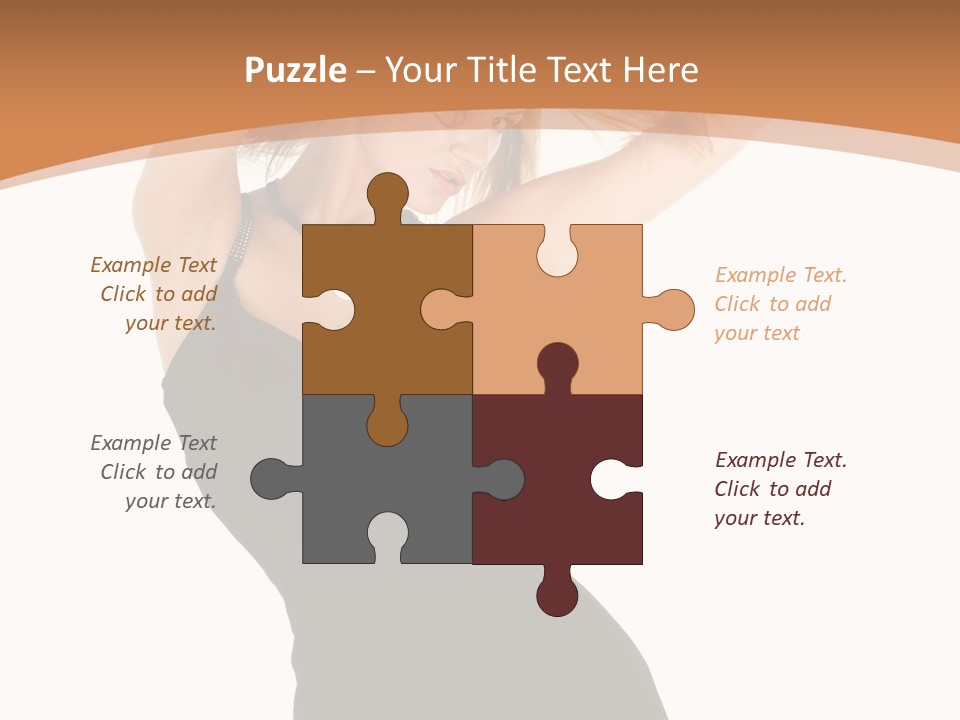 Expression Female Seductive PowerPoint Template