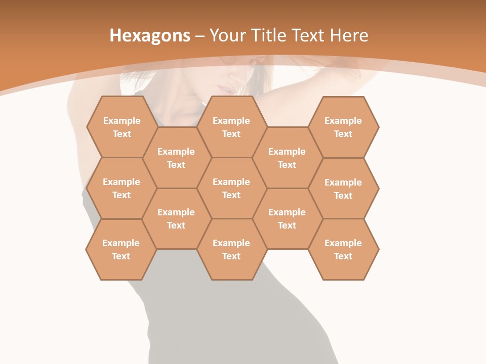 Expression Female Seductive PowerPoint Template