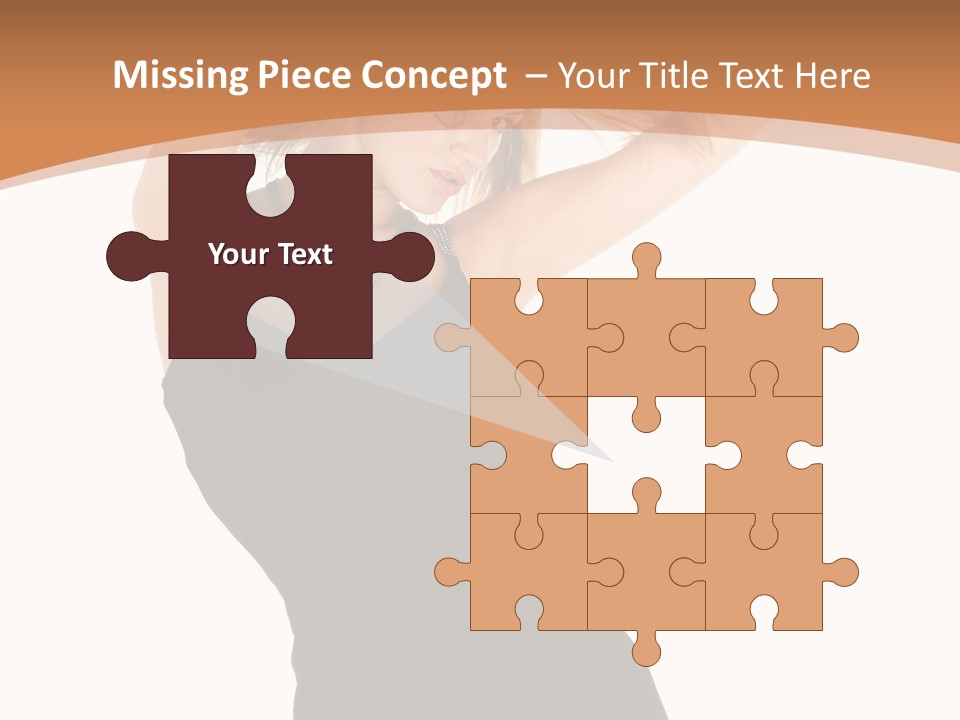 Expression Female Seductive PowerPoint Template