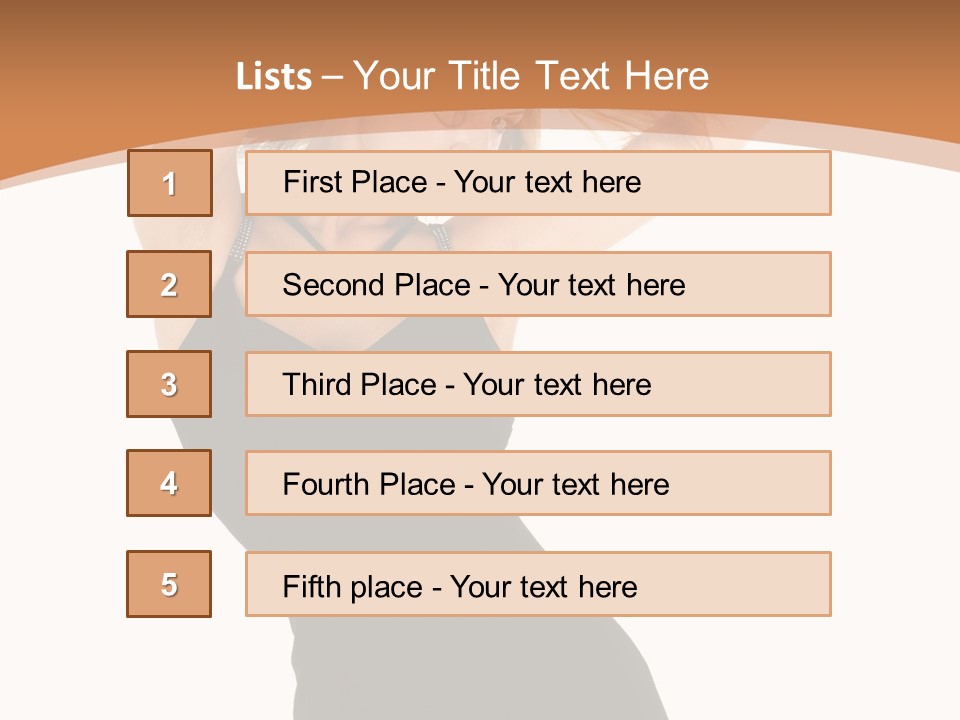 Expression Female Seductive PowerPoint Template